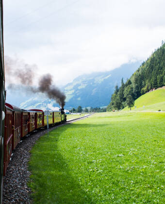 Step back in time with a scenic ride on the Zillertal steam train.