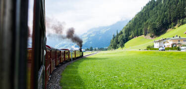 Step back in time with a scenic ride on the Zillertal steam train.