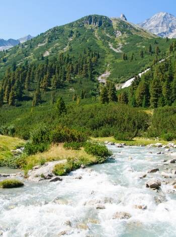 Explore the High Alps Nature Park with hiking trails and alpine views.