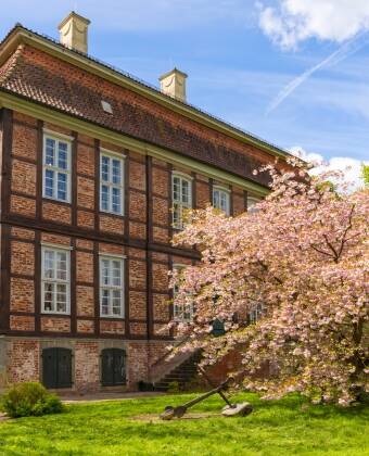 Visit the many sights near Vegesack such as Schönebeck Castle or the city garden.