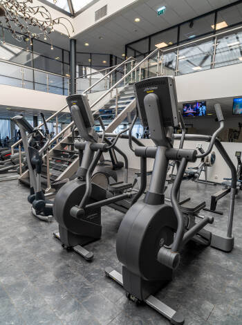 Hotellet har en stor fitness-avdelning, där ni kan röra på er
