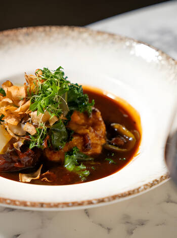 Enjoy local cuisine prepared to a high gastronomic standard.