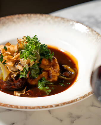 Enjoy local cuisine prepared to a high gastronomic standard.