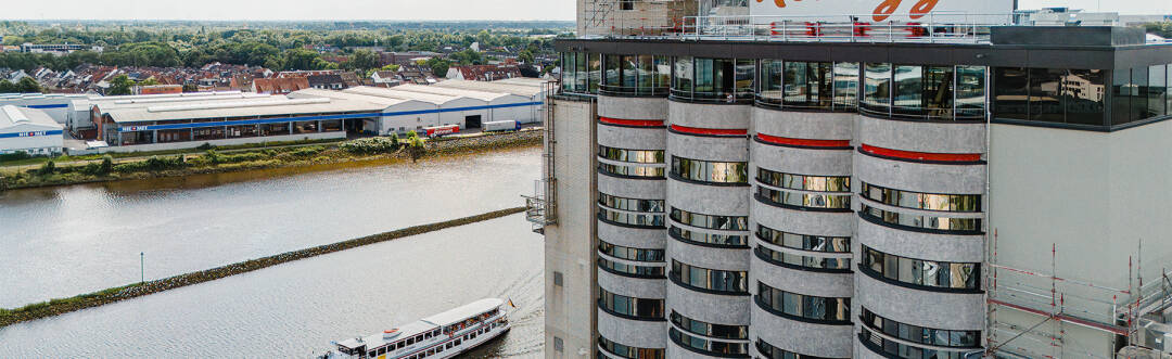 Et opphold som ingen andre: Overnatt i en vakkert ombygd kornsilo i Bremens kuleste nye nabolag, fullt av restauranter, bryggerier og kreativ stemning.