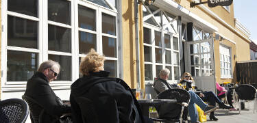 I godt vejr er der ikke noget bedre end at nyde livet fra hotellets terrasse.