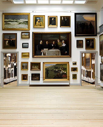 På Skagens Museum kan dere oppleve mange av de kjente Skagenmalernes verker.