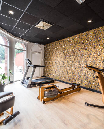 Das Fitnesscenter sorgt für vollständige Entspannung – der ideale Ausgleich nach einem Tag in der Weinregion.