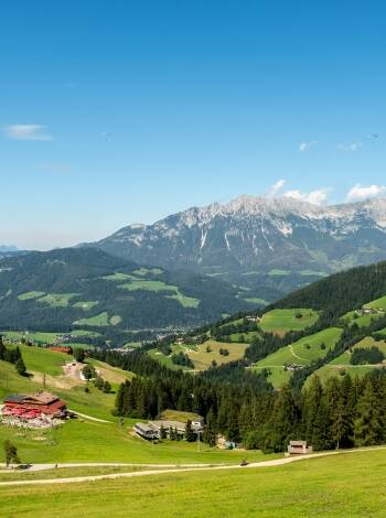 The Wilder Kaiser mountain range is a haven for hikers and cyclists.