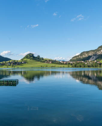 About 8 km from Kufstein, you will find the gorgeous mountain lake, Thiersee.