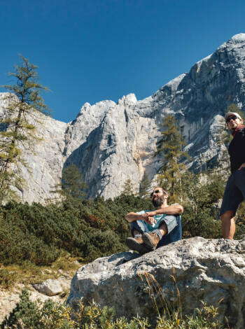 Der Nationalpark Kalkalpen mit seinen schroffen Kalksteinbergen ist von Steyr aus leicht zu erreichen.