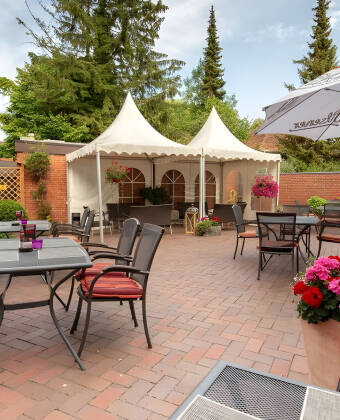 The terrace is perfect for unwinding after a day of sightseeing.