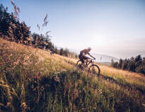 Erleben Sie Outdoor-Abenteuer wie Wandern, E-Biking, Mountainbiking oder Downhill-Strecken.