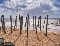 Om sommeren er Hjerting Strand det perfekte sted til en afslappende dag ved havet.