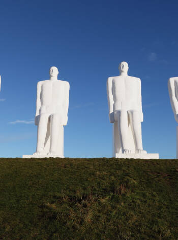 See the famous sculpture "Man by the Sea" a striking symbol of Esbjerg.