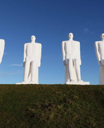 See the famous sculpture "Man by the Sea" a striking symbol of Esbjerg.