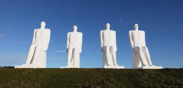 See the famous sculpture "Man by the Sea" a striking symbol of Esbjerg.