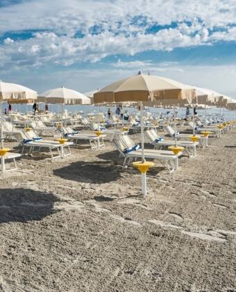 The hotel's private beach makes it perfect for a summer holiday.