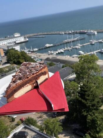 Visit the café on the terrace of the sister hotel next door and enjoy a unique view of Sassnitz Harbour.