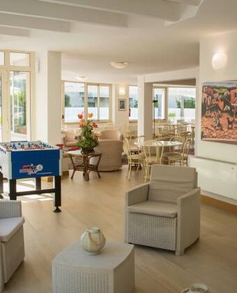 Kids enjoy indoor and outdoor play areas and family-friendly entertainment.
