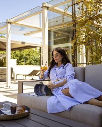 Unwind on the peaceful terrace and enjoy a quiet moment.