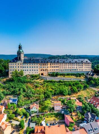 In half an hour you can drive to Rudolstadt where you can visit the historic castle.