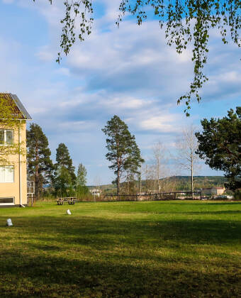 Njut av en lugn vistelse omgiven av grönska och öppna ytor, bara en kort promenad från centrala Sollefteå.