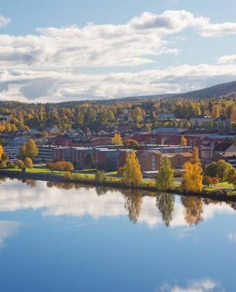 Zentrale Lage in der historischen Altstadt von Sollefteå – ideal, um die Stadt zu erkunden.