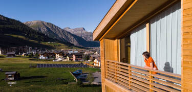 Enjoy a great view of the surrounding mountains from your private balcony.