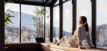 Slappna av och ladda om med fri tillgång till wellnessområdet.