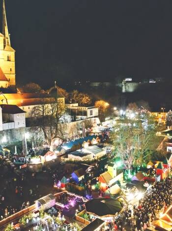 Wenn Sie in der Weihnachtszeit hier sind, sollten Sie unbedingt den bezaubernden Erfurter Weihnachtsmarkt besuchen.
