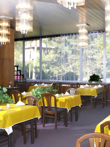 En välkomnande restaurang serverar både tjeckiska favoriter och internationella specialiteter.