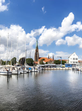 Take a trip to the cosy town of Schleswig, which offers a marina, pleasant streets and beautiful churches.