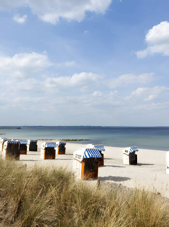 Near the hotel you will find some of northern Germany's fine sandy beaches with the traditional beach baskets.