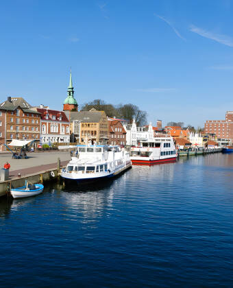 Besøg den lille idylliske havneby Kappeln, som ligger ca. 30 km fra hotellet.