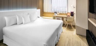 Occidental Praha har en fräsch, modern känsla och samtida faciliteter.