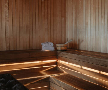 Tanken Sie neue Energie für Körper und Geist im Sauna- und Fitnessbereich..