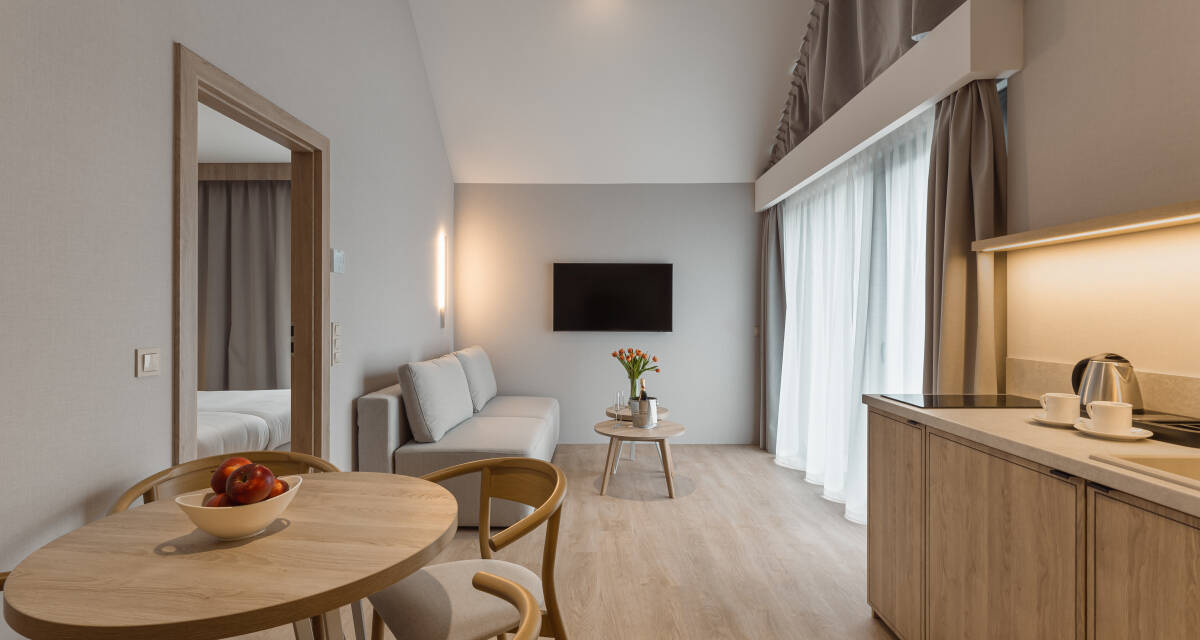 Juniorsvit-villor med sjöutsikt med bäddsoffa