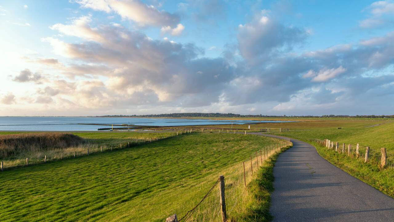 Explore the Wadden Sea’s vast tidal flats, open horizons, and ever-changing North Sea coastal landscape.