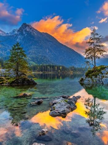 Nära Berchtesgaden nationalpark finns skyddad natur, frisk bergsluft och imponerande vyer.