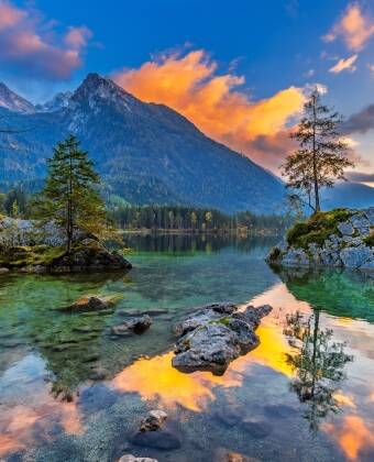 Nära Berchtesgaden nationalpark finns skyddad natur, frisk bergsluft och imponerande vyer.