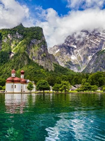 Smaragdgröna Königssee är en av områdets mest minnesvärda utflykter.