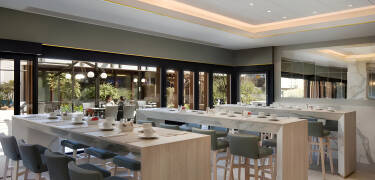 Two onsite restaurants serve global cuisine alongside a rich and varied breakfast buffet.