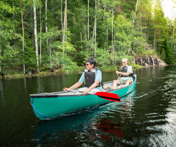 Trysil elven og områdets søer er populære til kano- og kajakture.