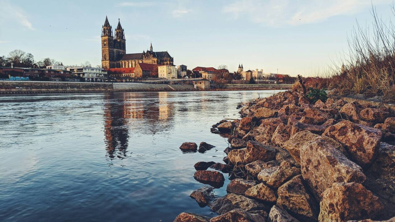 Enjoy a relaxing walk or bike ride along the River Elbe, with beautiful views of Magdeburg Cathedral along the way.
