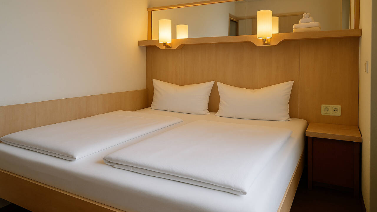Moderne Zimmer bieten eine komfortable und praktische Basis für Ihren Aufenthalt.