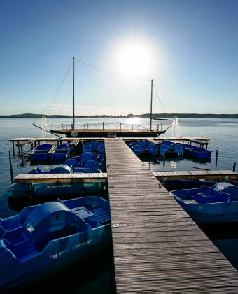 Der Rangsdorfer See bietet ideale Bedingungen für Wassersport.