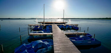 Rangsdorfssjön är perfekt för vattensporter.