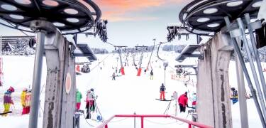 Om vinteren forvandles området til et utmerket skiområde.