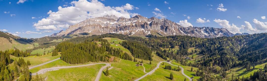 The Alpstein mountains (30 km) offer some of Switzerland's finest hiking and scenery.