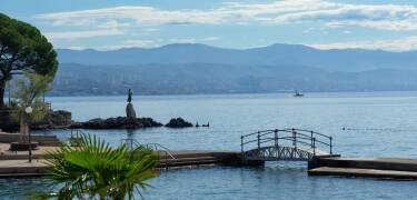The hotel is just a short walk from the scenic Opatija Lungomare seaside promenade.